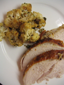 Lemon Turkey and Cauliflower